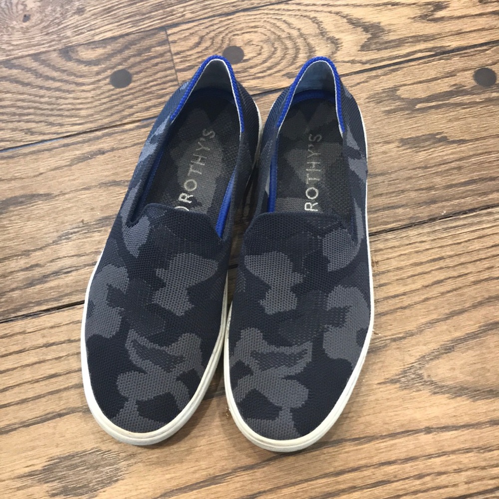 Rothy’s gray camo sneakers